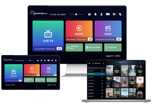 IPTV Smarters Pro subscription banner showcasing flexible 1-month, 3-month, and 6-month IPTV plans with instant access to over 17,000 live TV channels and 40,000+ VOD movies and series in HD and 4K. Compatible with Firestick, Android, iOS, Smart TVs, and more—no VPN required. Best IPTV service USA for sports, news, and international channels with fast activation and 24/7 support.

